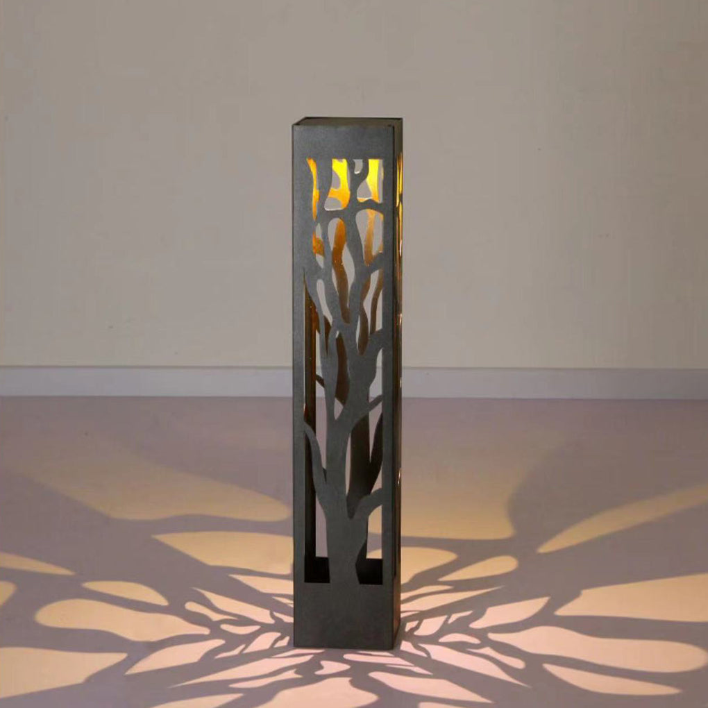 Sleek Black Hollow Outdoor LED Path Light for Modern Landscape Design