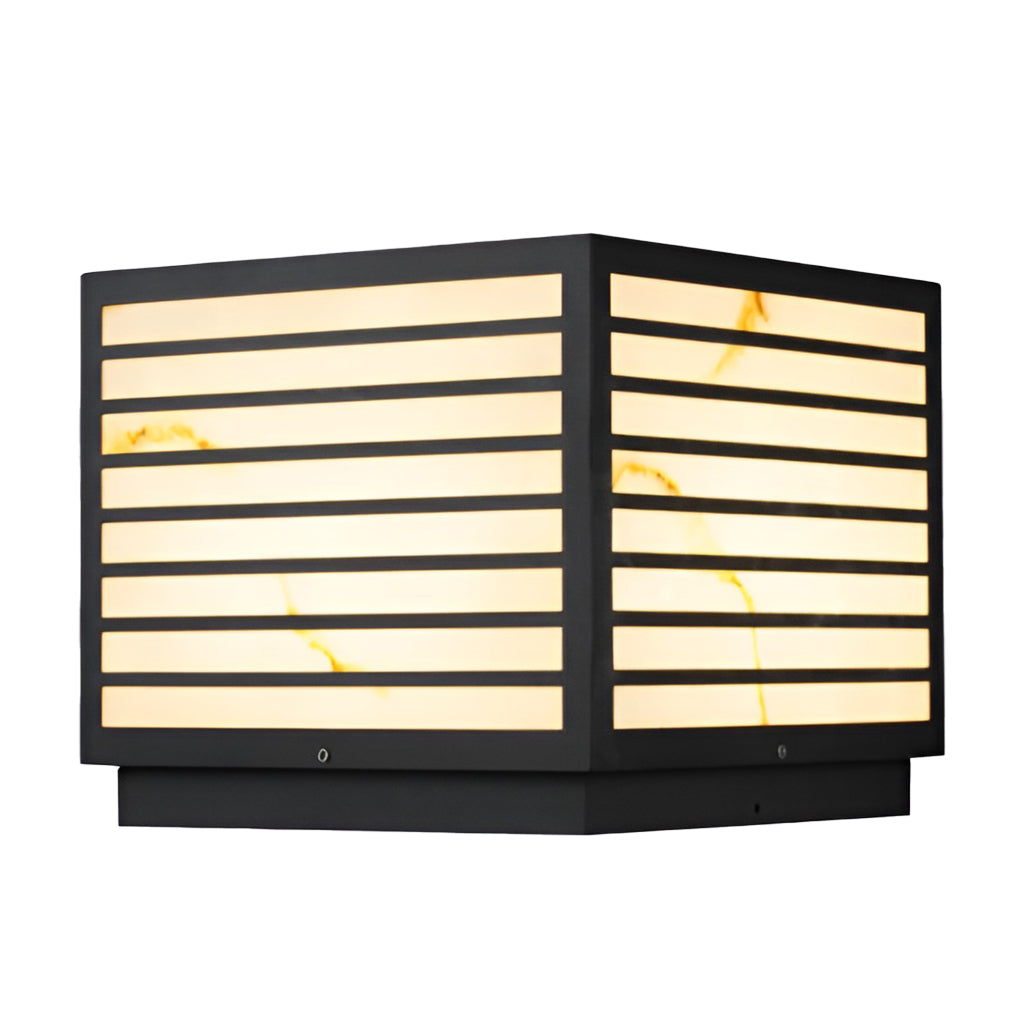 Modern Waterproof LED Outdoor Pillar Light Fixture for Terrace & Garden