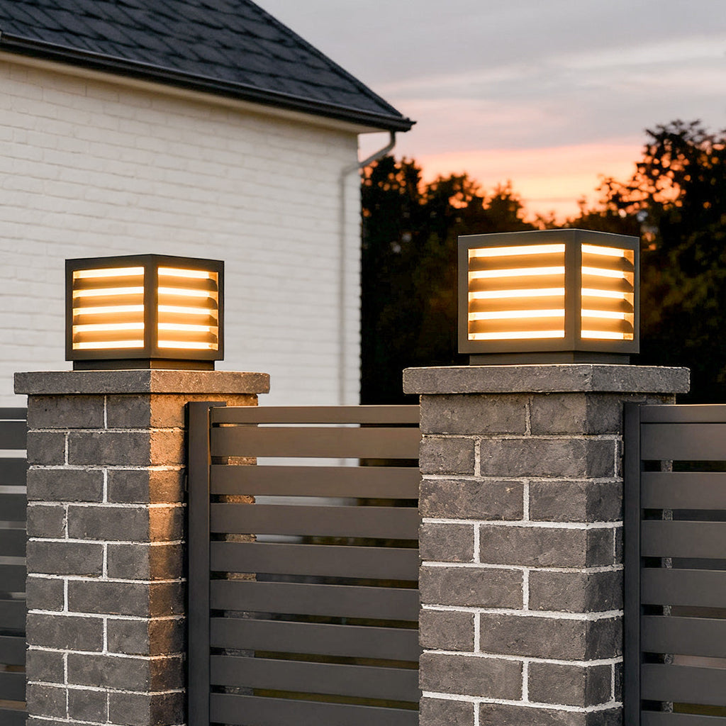 Elegant Waterproof LED Outdoor Pillar Light for Garden Patio Decor