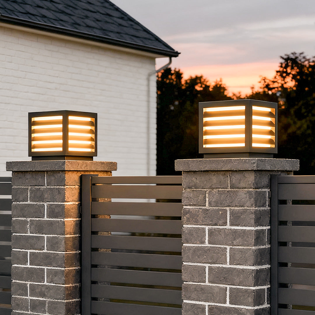 Elegant Waterproof LED Outdoor Pillar Light for Garden Patio Decor