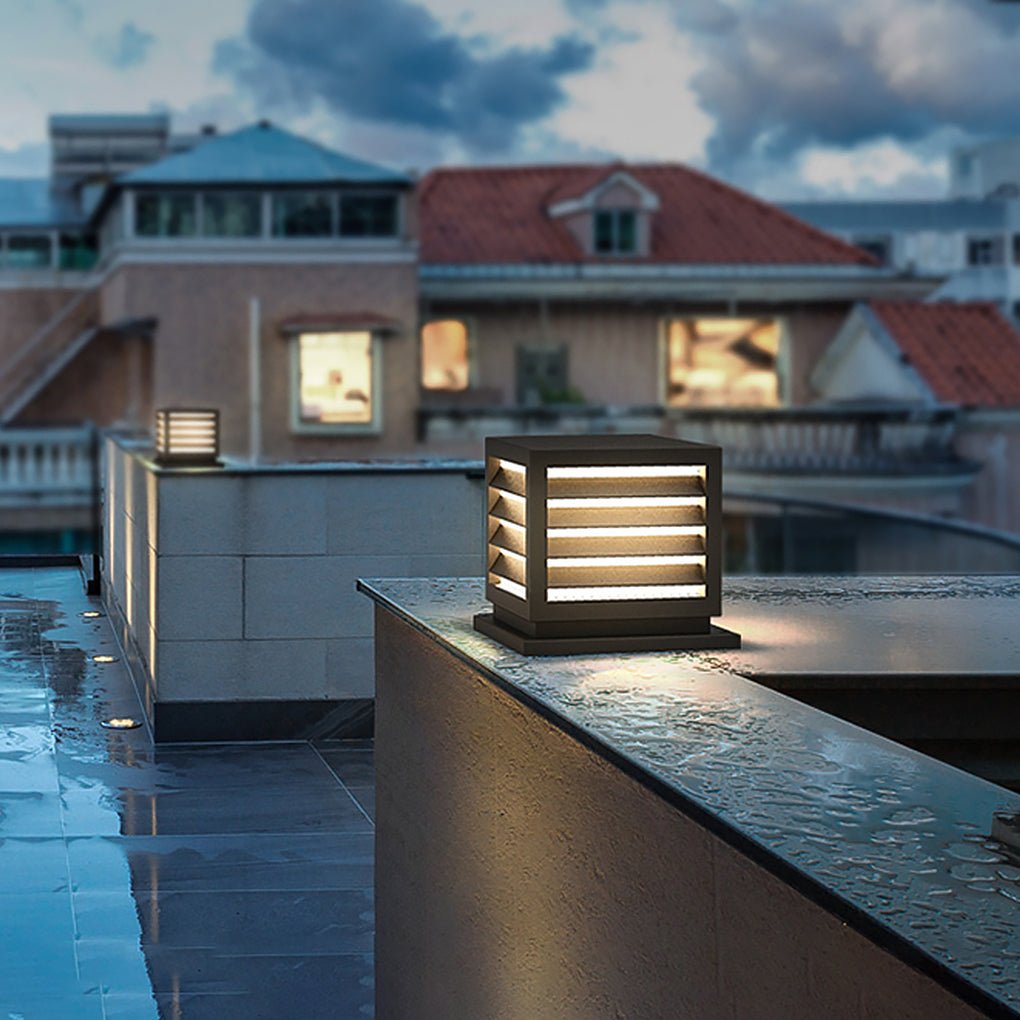 Elegant Waterproof LED Outdoor Pillar Light for Garden Patio Decor
