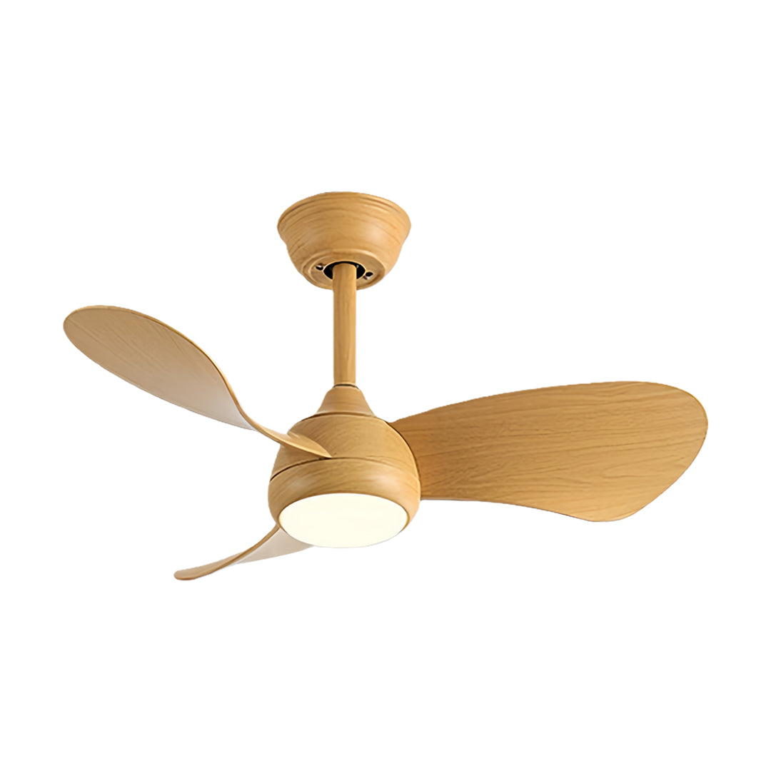 Vintage Black Metal Ceiling Fan with Light, Ideal for Living Room