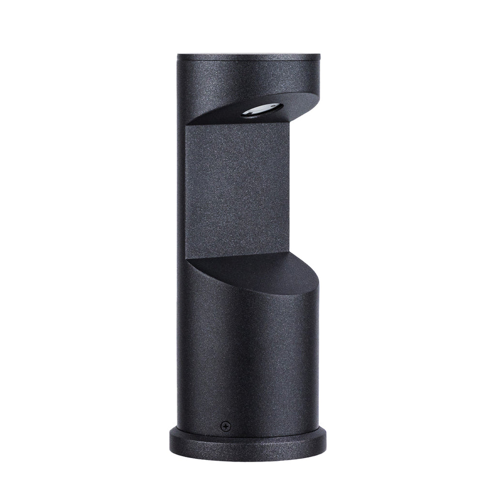 Minimalist Black Metal Outdoor Bollard Light for Pathway & Garden