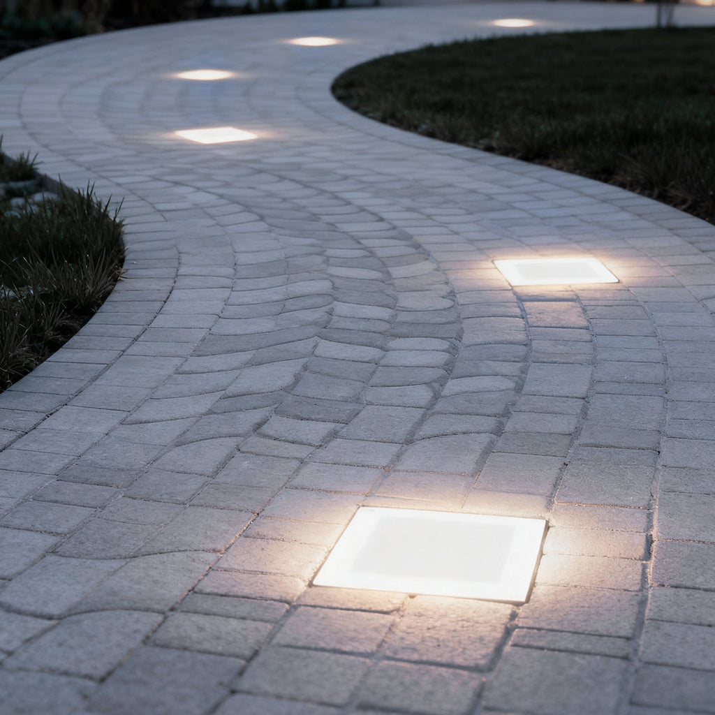 Smart Solar-Powered Outdoor Ice Cube LED Step Lights for Pathway Lighting