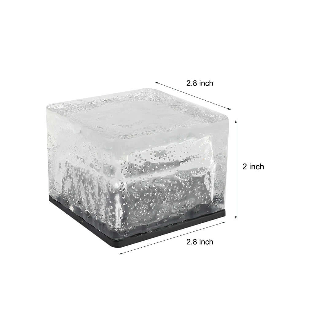 Modern Solar-Powered Outdoor Ice Cube LED Step Lights for Pathway