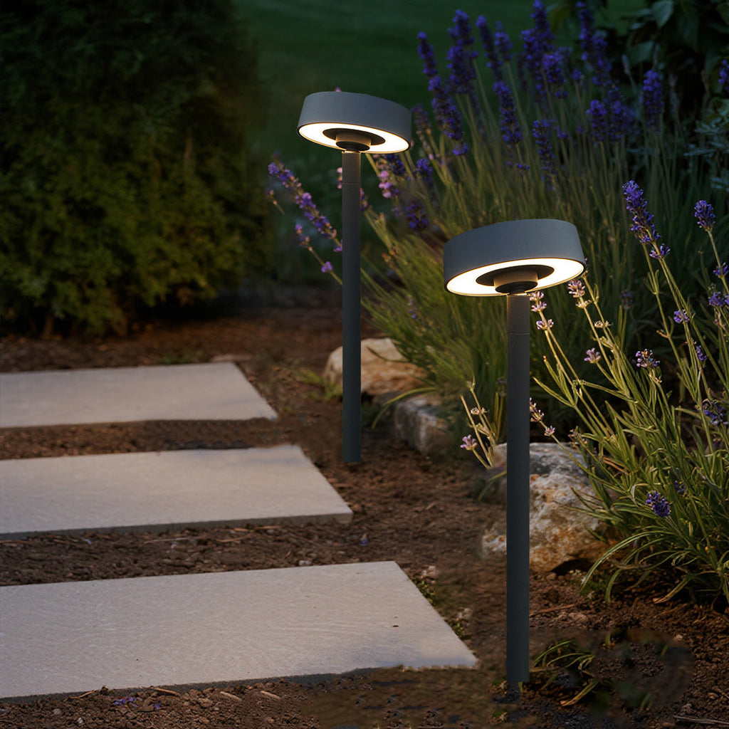 Sleek Black Waterproof Outdoor Pathway Lights for Modern Landscapes