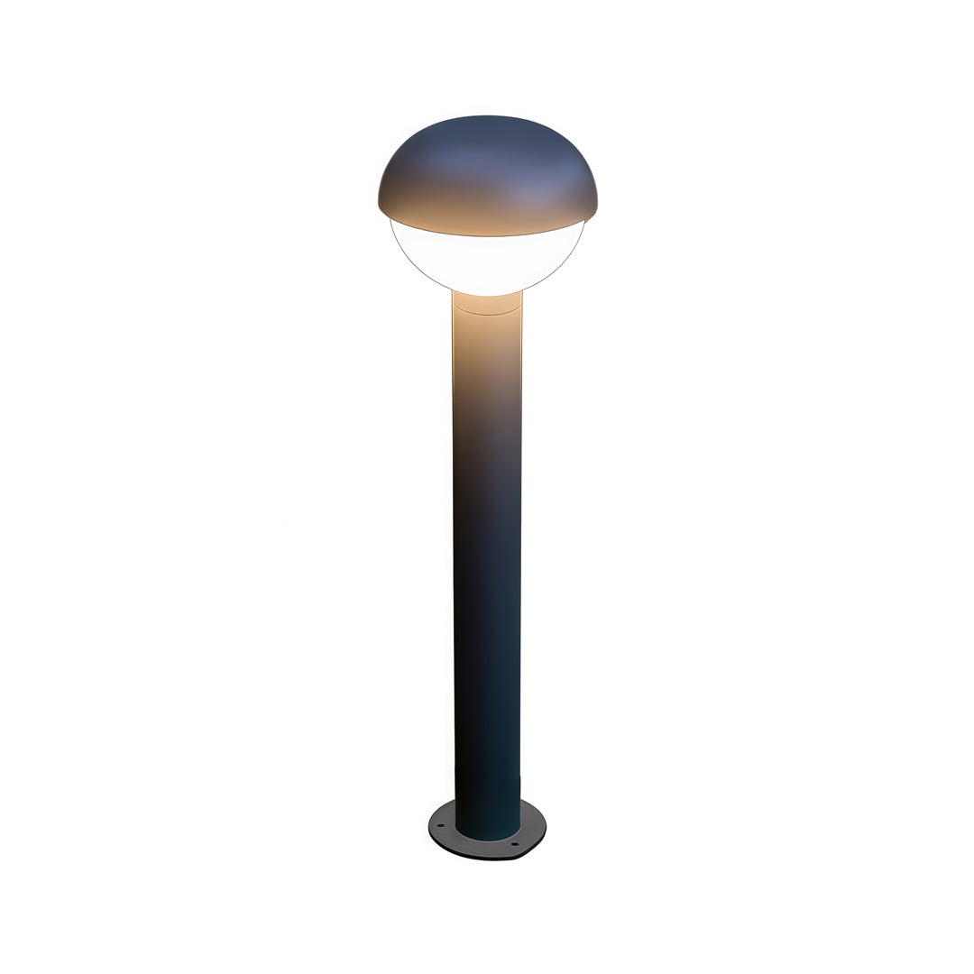 Modern Black Waterproof Industrial Bollard Lights for Outdoor Spaces