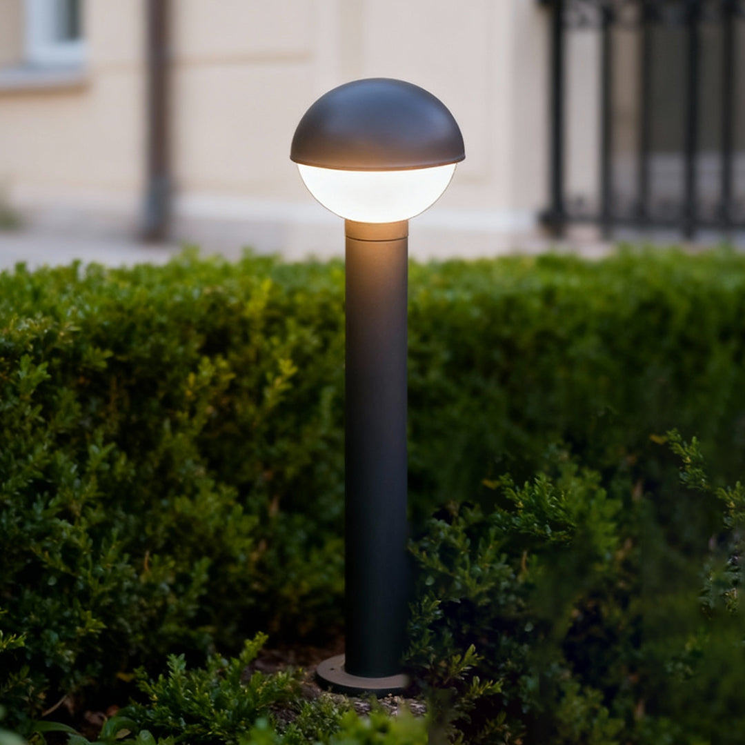 Modern Black Waterproof Industrial Bollard Lights for Outdoor Spaces