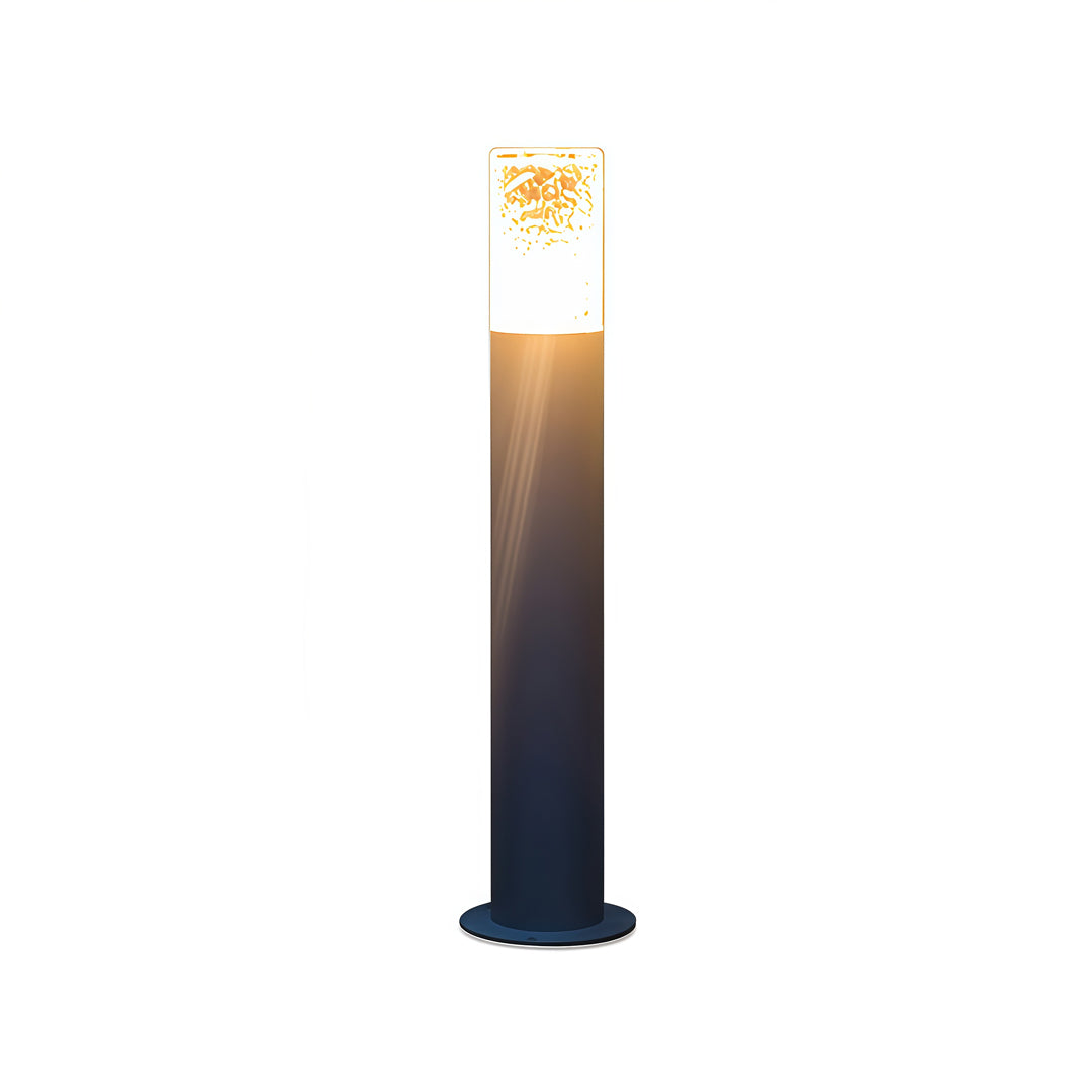 Modern Black Waterproof Industrial Bollard Lights for Outdoor Spaces