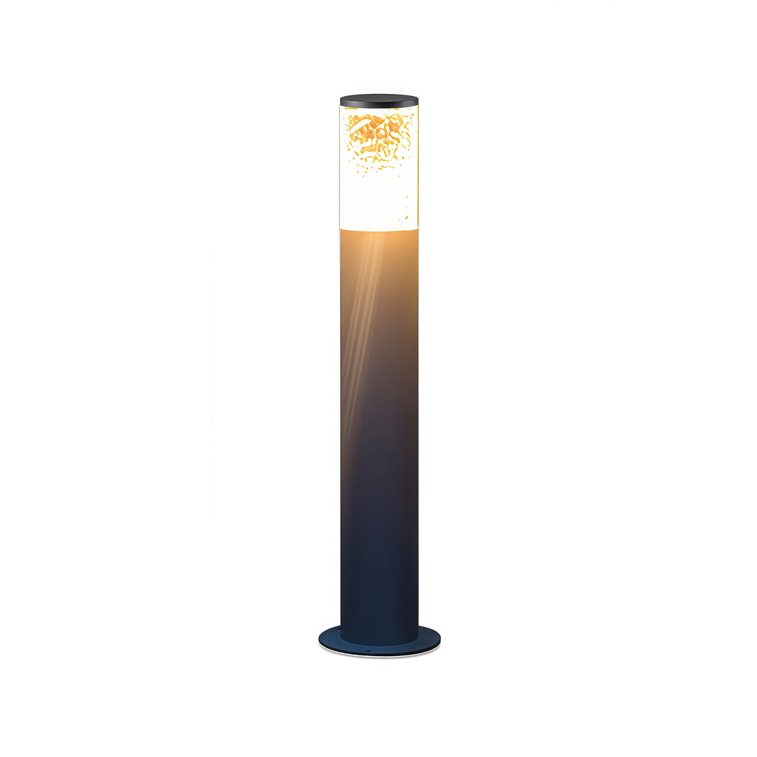 Modern Black Waterproof Industrial Bollard Lights for Outdoor Spaces