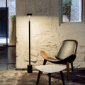 Chic Dimmable Petite Modern Floor Lamp in Black for Living Room Reading