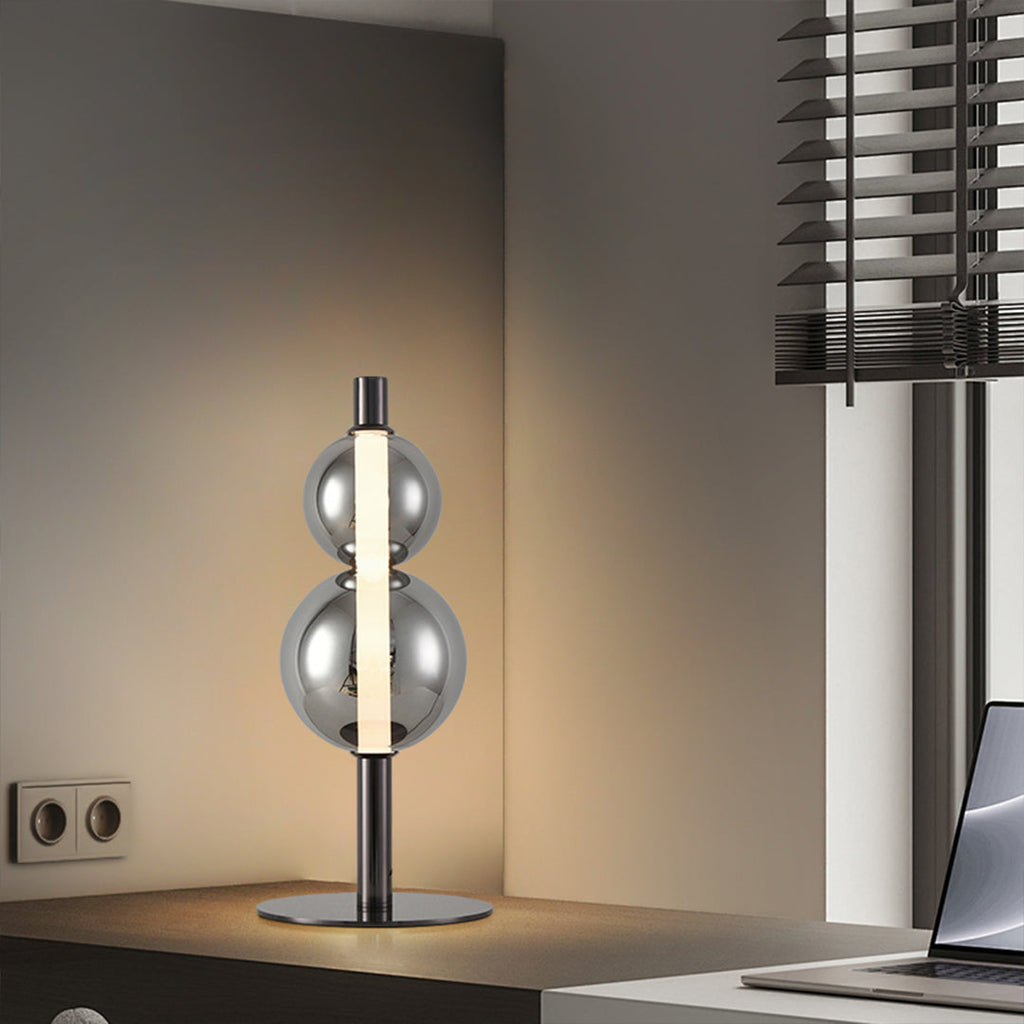 Minimalist White Full Spectrum Eye-Care Art Table Lamp for Home Office