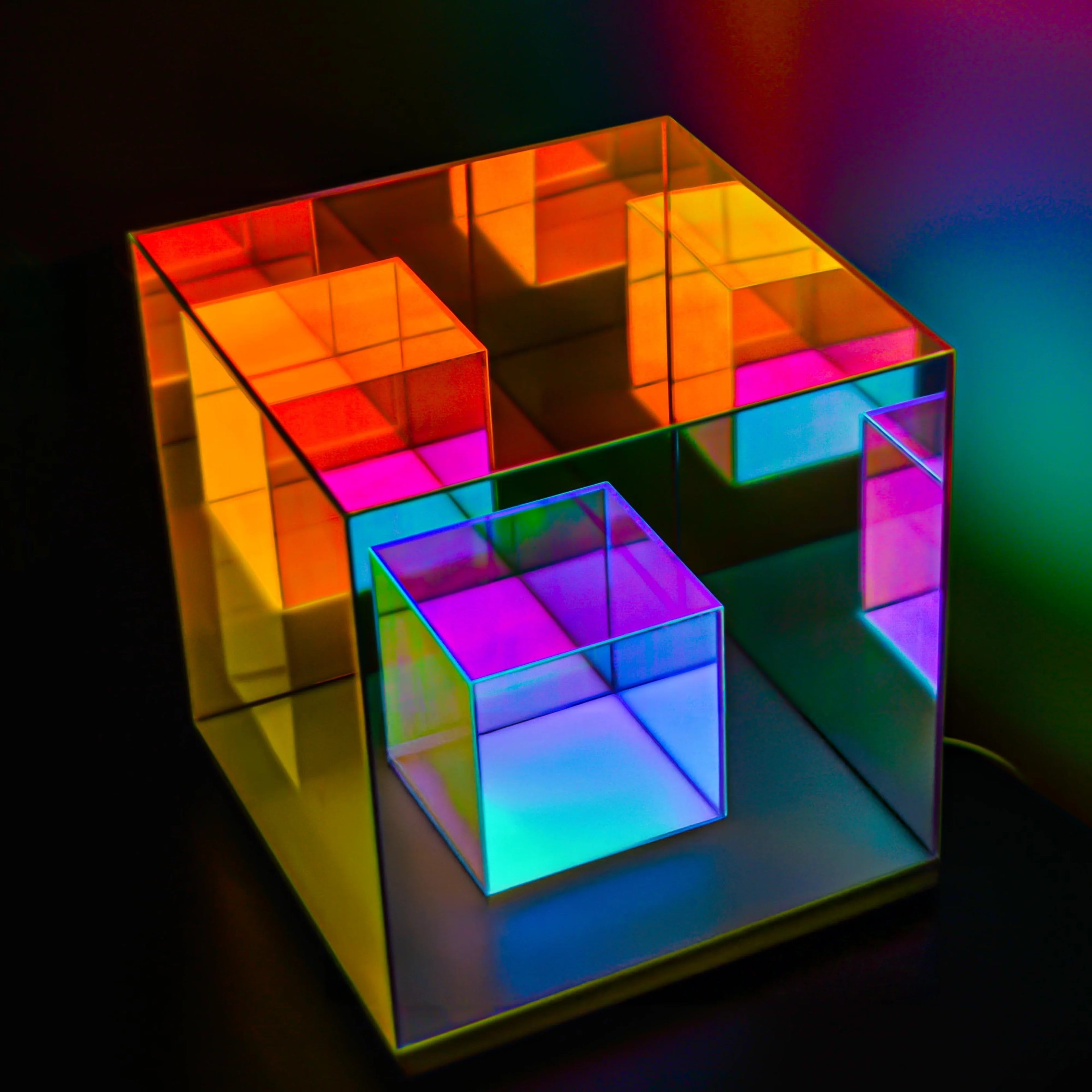 Elegant Black Infinity Cube Fidget Toy for Stress Relief and Focus