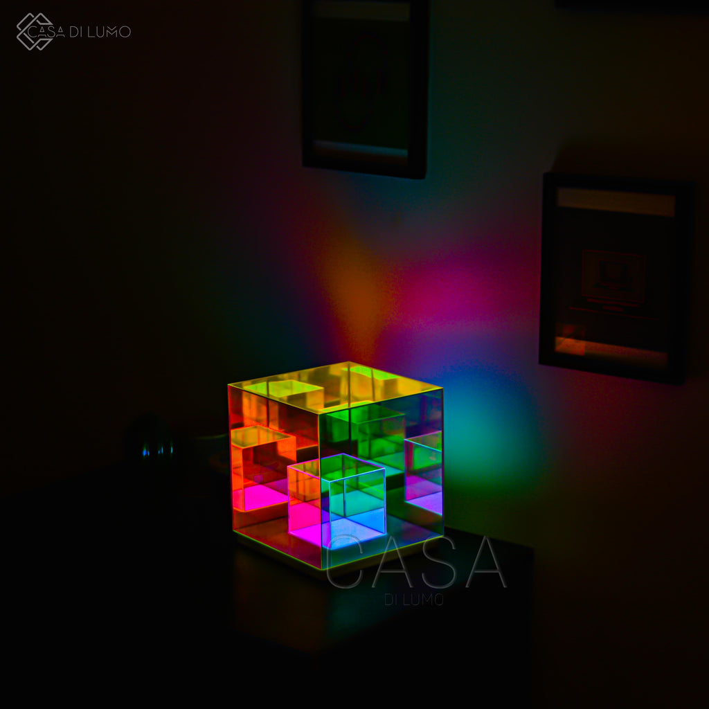 Colorful Infinity Cube Fidget Toy - Durable Plastic Stress Relief Puzzle