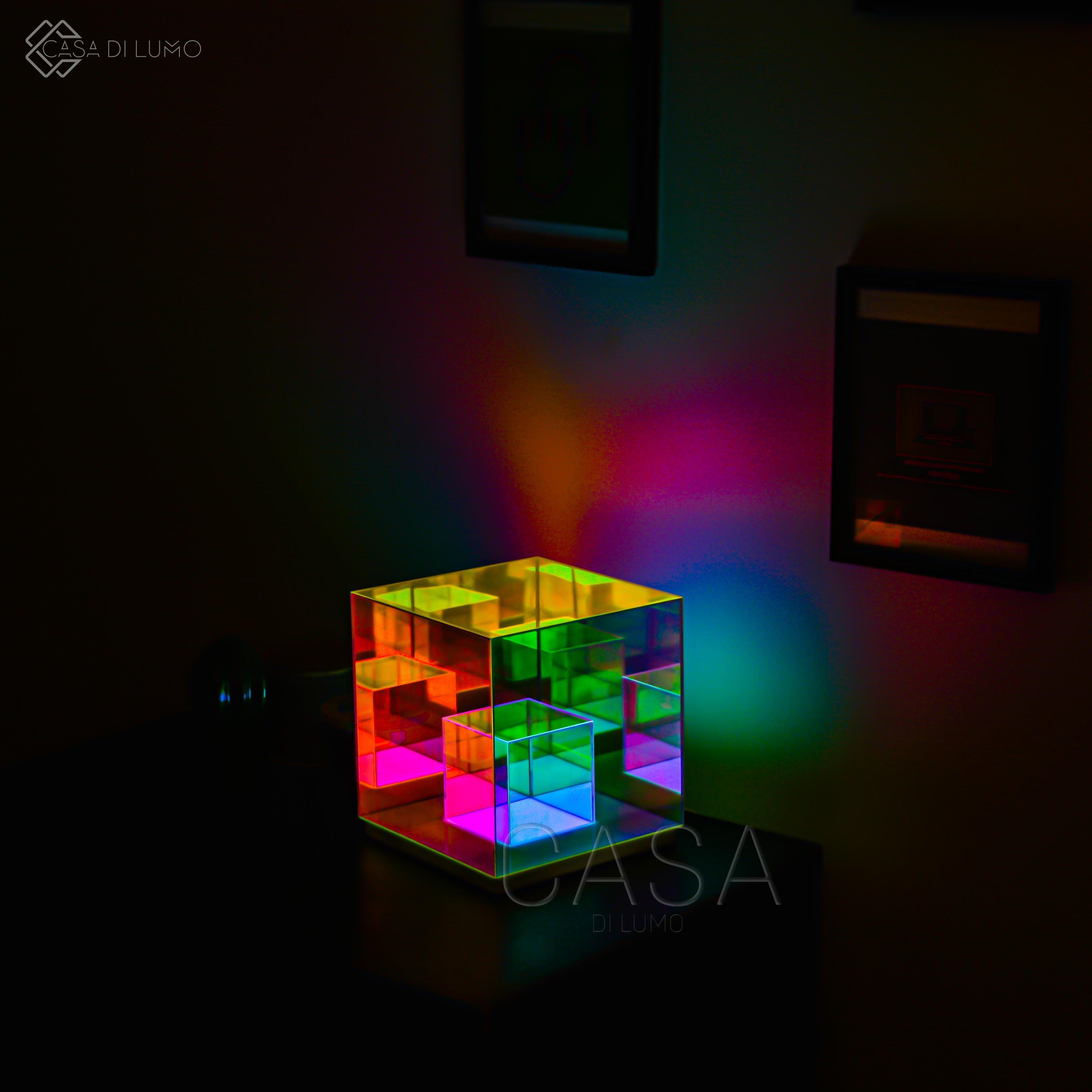 Colorful Infinity Cube Fidget Toy - Durable Plastic Stress Relief Puzzle