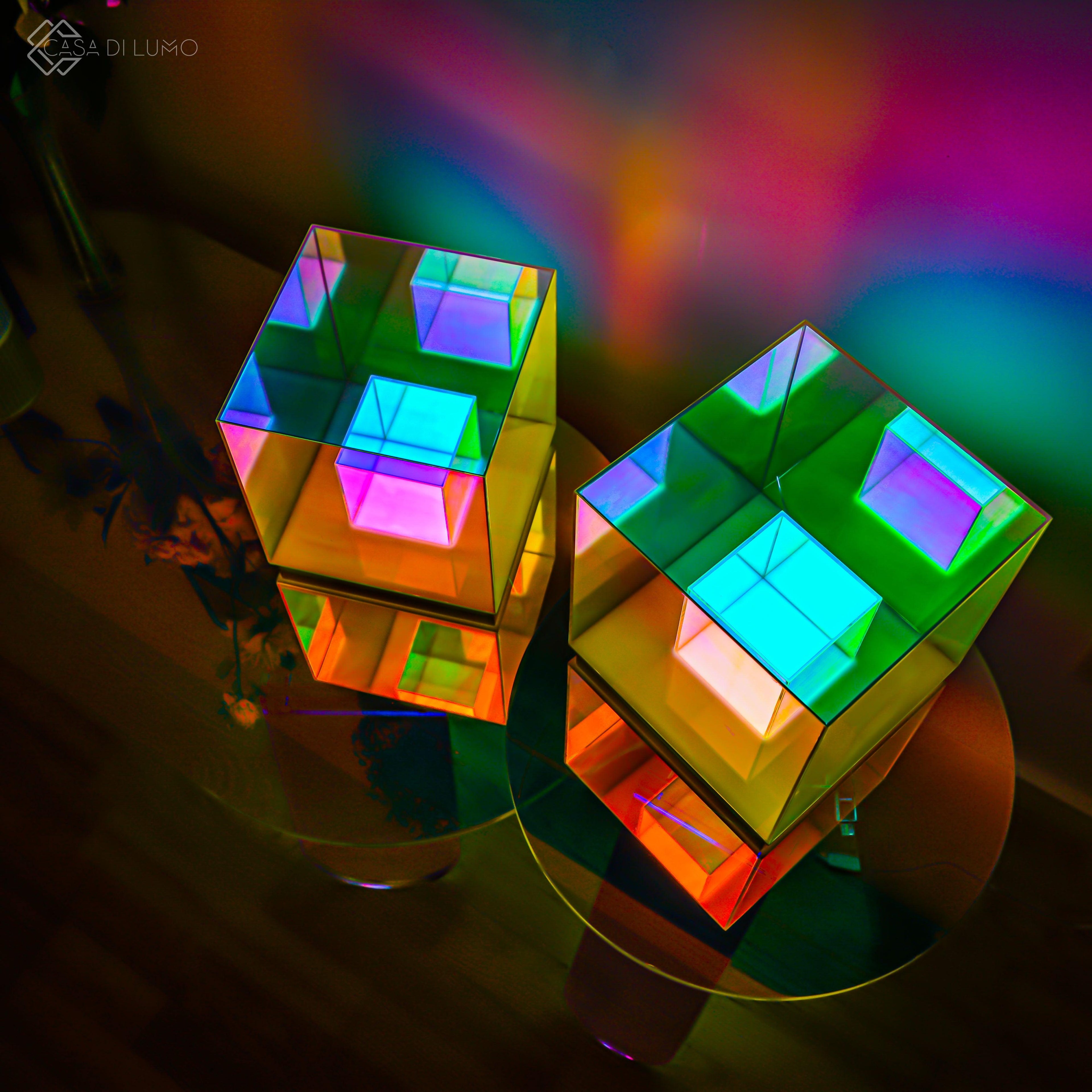 Colorful Infinity Cube Fidget Toy - Durable Plastic Stress Relief Puzzle