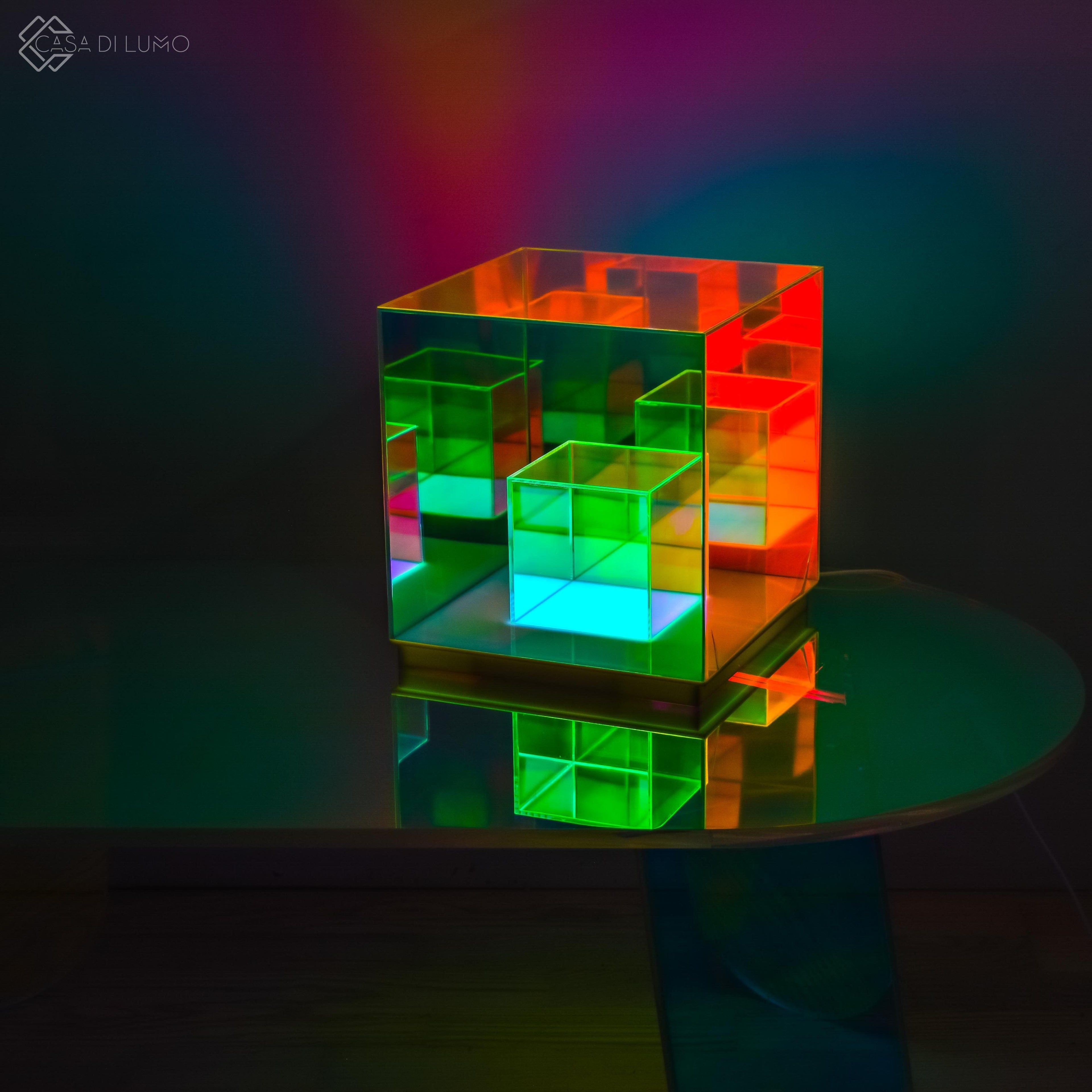 Colorful Infinity Cube Fidget Toy - Durable Plastic Stress Relief Puzzle