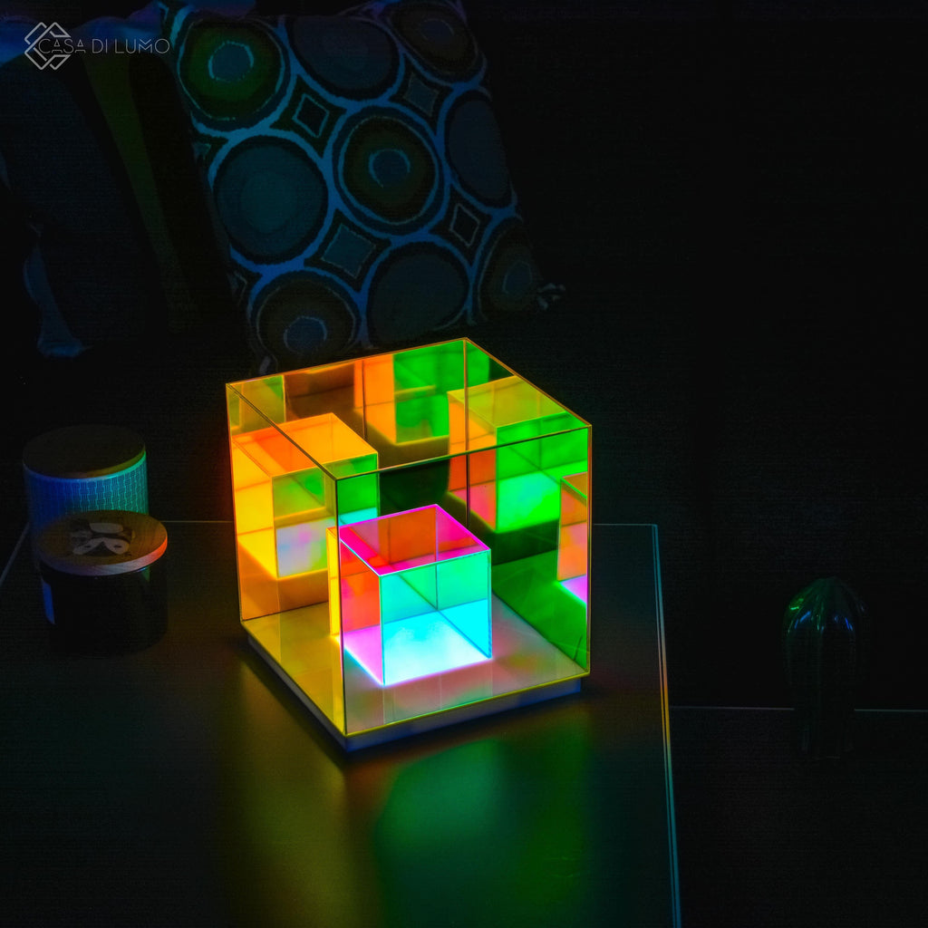 Colorful Infinity Cube Fidget Toy - Durable Plastic Stress Relief Puzzle