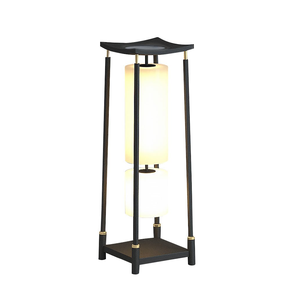 Asian-Inspired Solar-Powered LED Lanterns for Outdoor Garden Decor