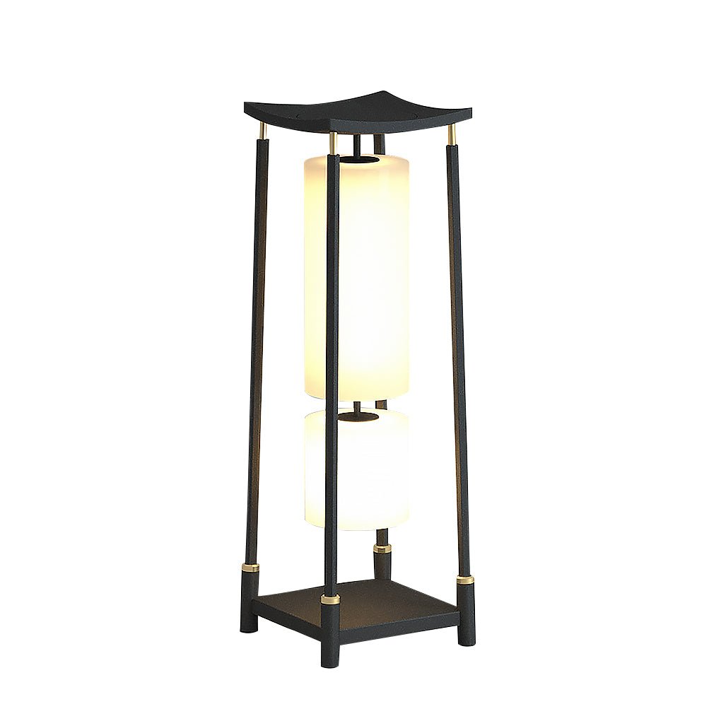 Asian-Inspired Solar-Powered LED Lanterns for Outdoor Garden Decor