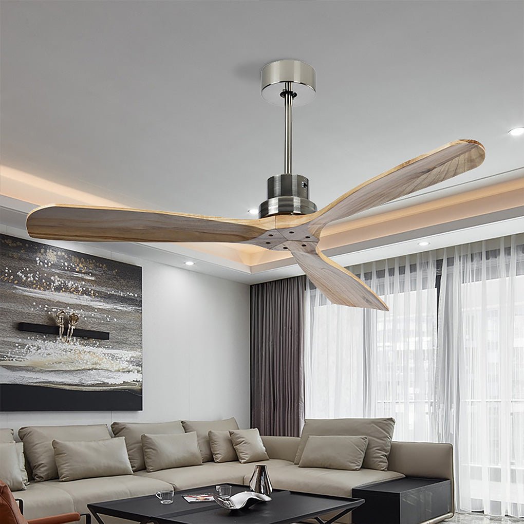 Smart LED Ceiling Fan Lamp with Remote, Modern White Finish for Living Room
