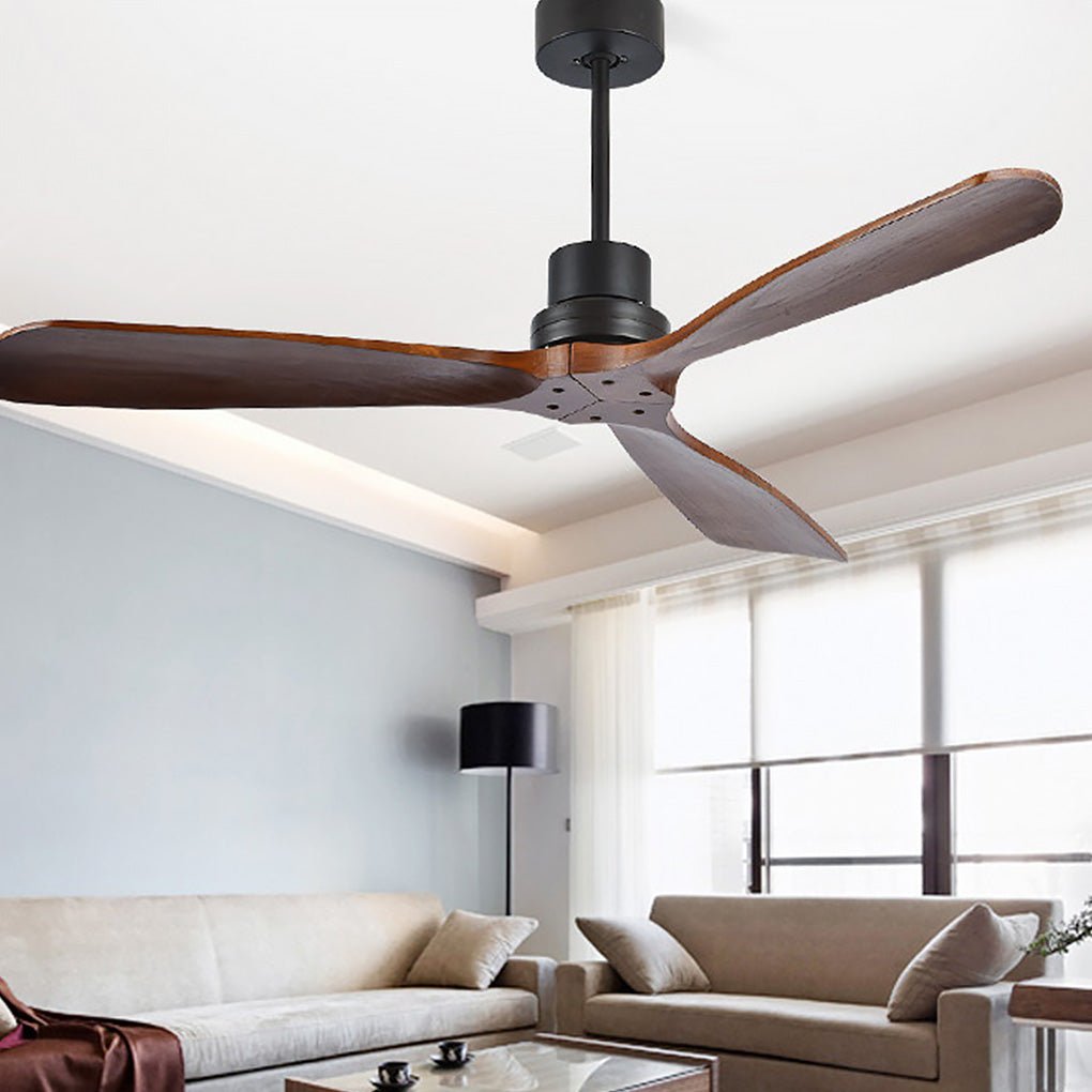 Smart LED Ceiling Fan Lamp with Remote, Modern White Finish for Living Room