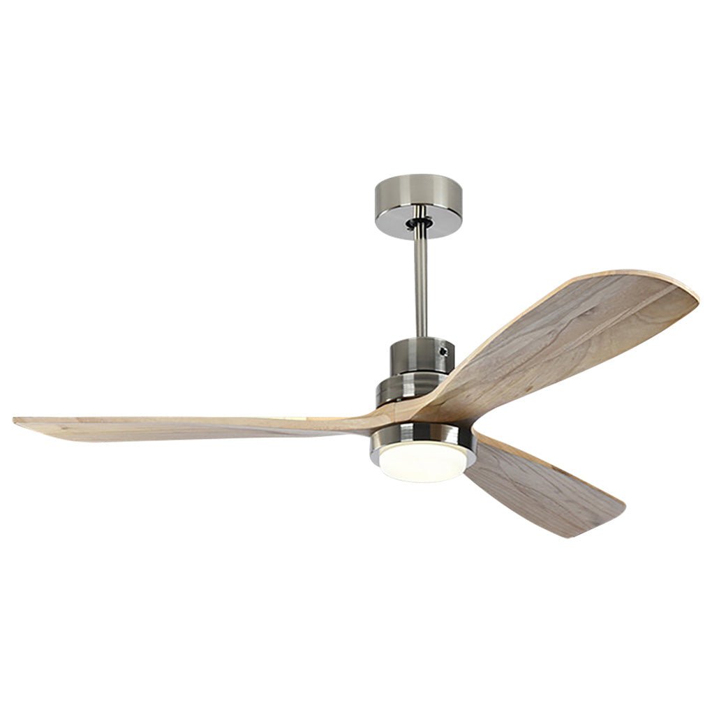 Smart LED Ceiling Fan Lamp with Remote, Modern White Finish for Living Room