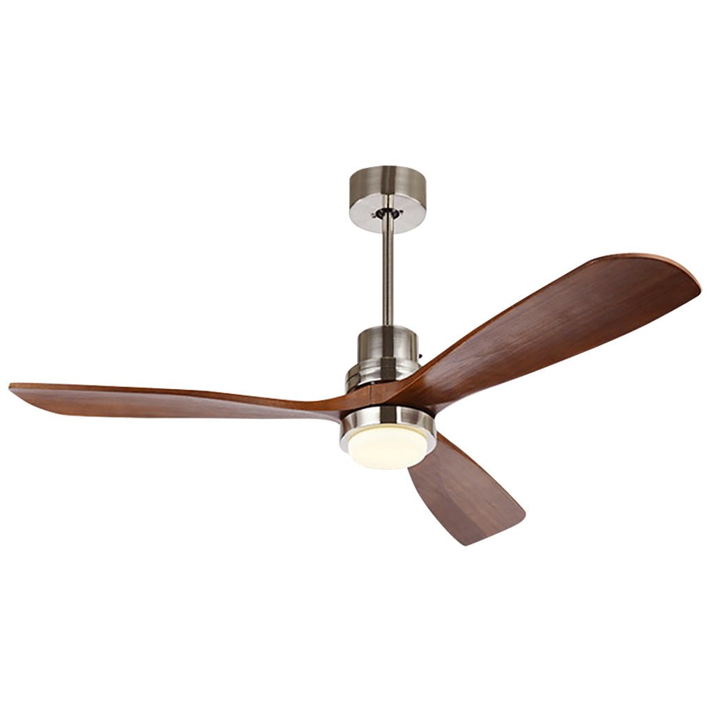 Smart LED Ceiling Fan Lamp with Remote, Modern White Finish for Living Room