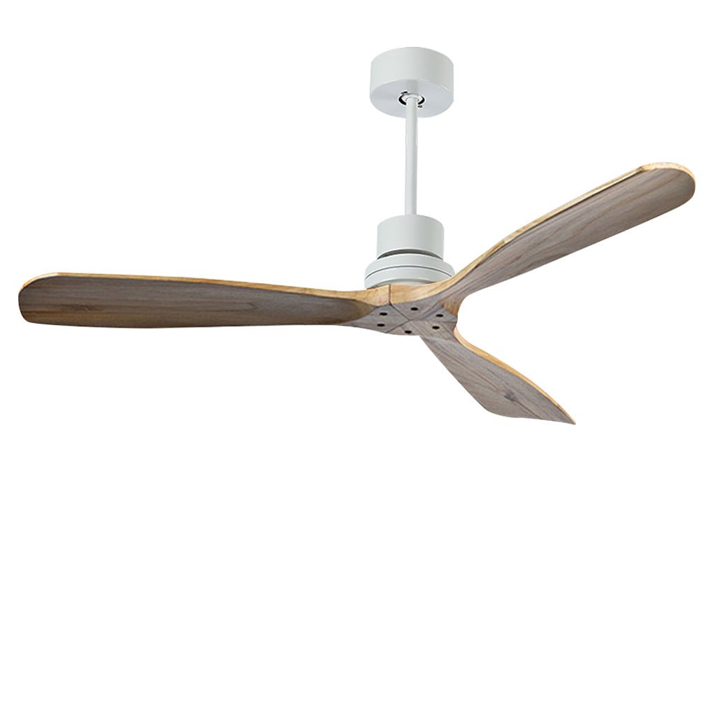 Smart LED Ceiling Fan Lamp with Remote, Modern White Finish for Living Room