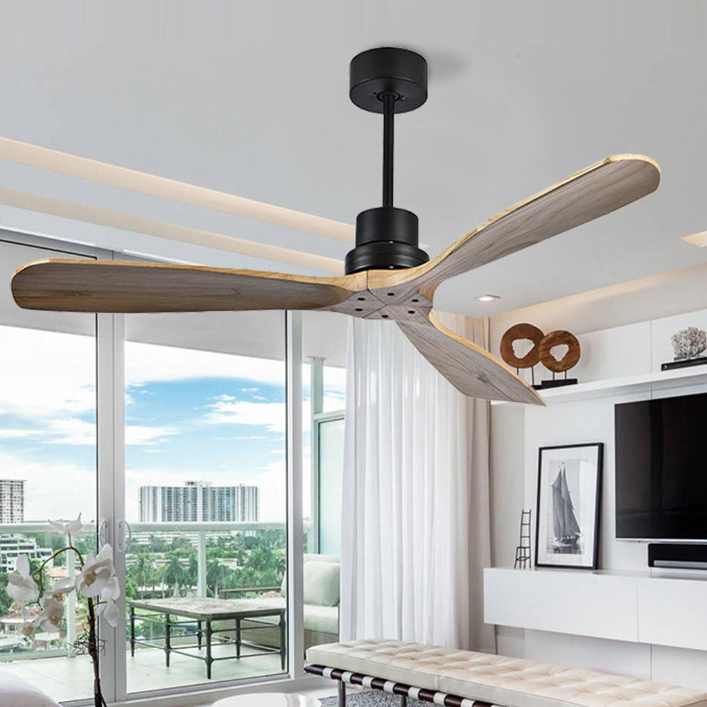 Smart LED Ceiling Fan Lamp with Remote, Modern White Finish for Living Room