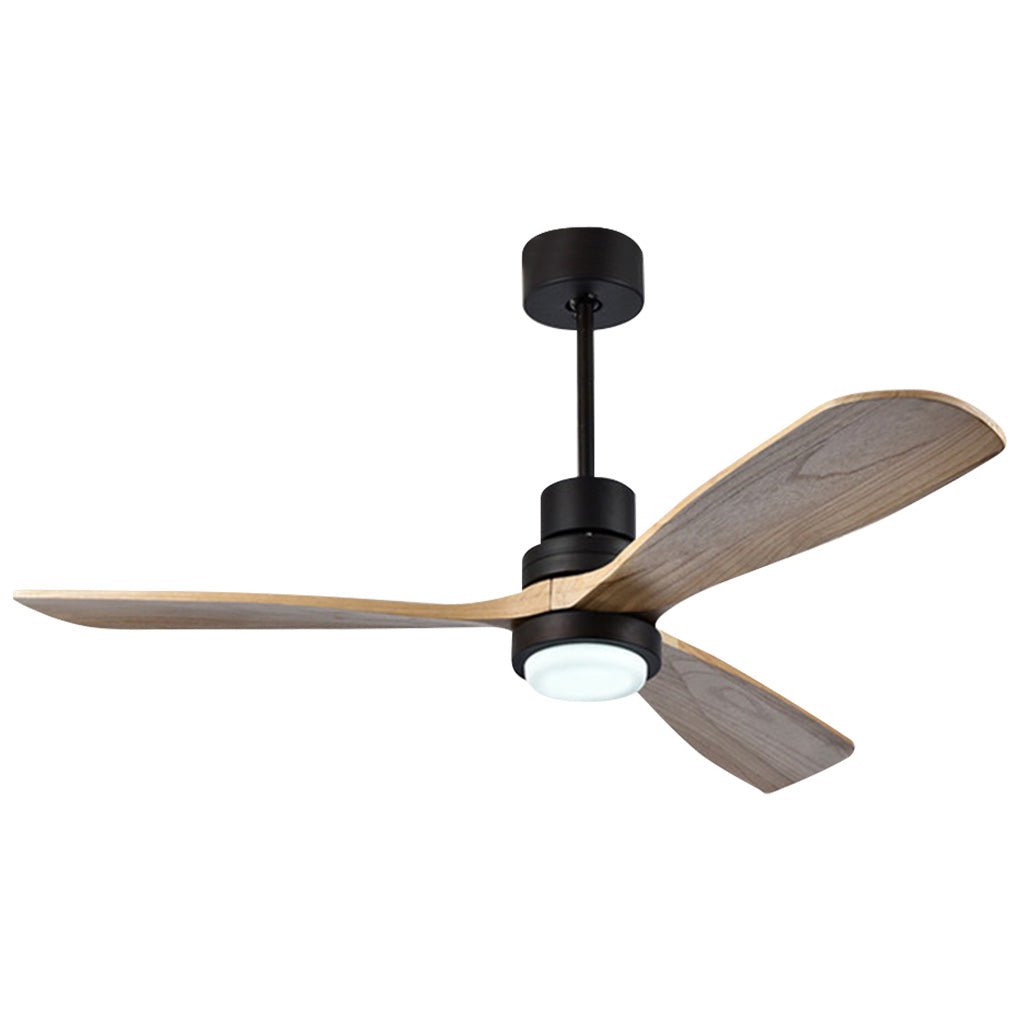 Smart LED Ceiling Fan Lamp with Remote, Modern White Finish for Living Room