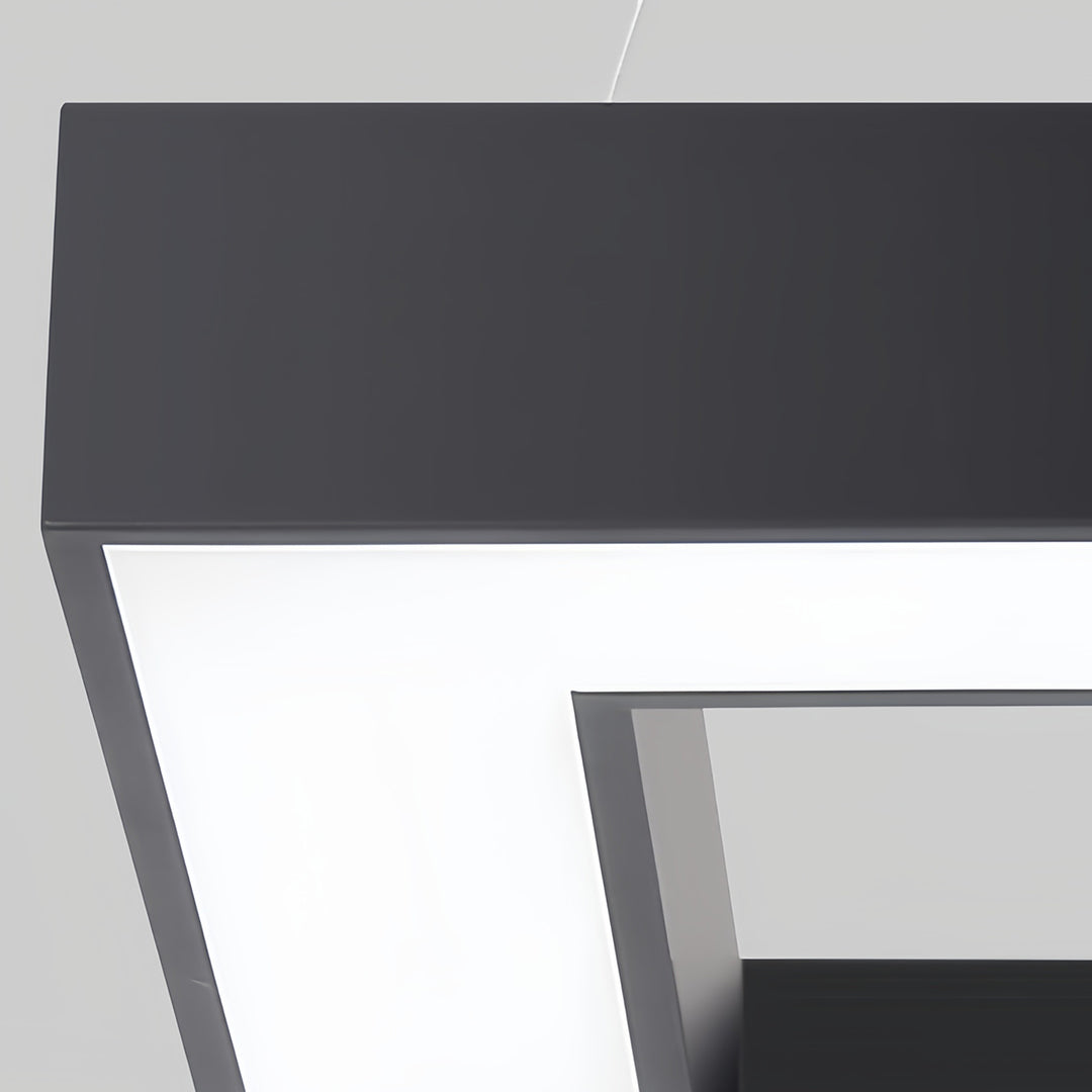 Contemporary Black Multi-Diamond LED Chandelier for Stylish Living Spaces