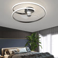 Modern White LED Inverter Ceiling Fan Light with Remote for Home Spaces