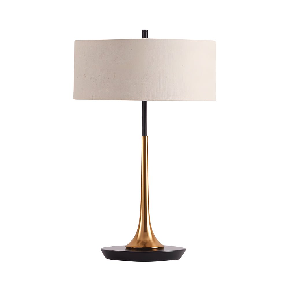 Elegant Modern Fabric Table Lamp with Metal Base for Living Room Decor