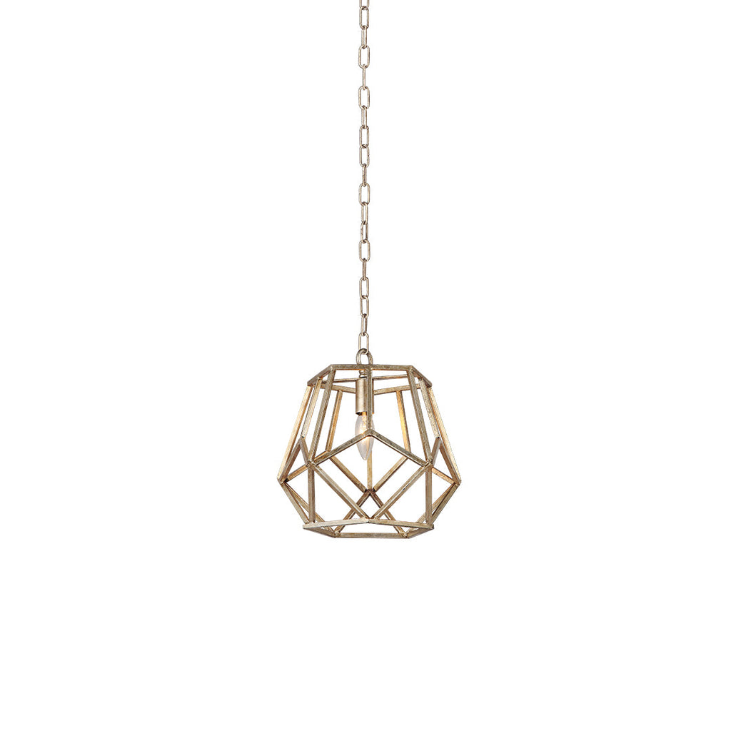 Modern Gold Geometric Hanging Pendant Light for Kitchen or Dining Room