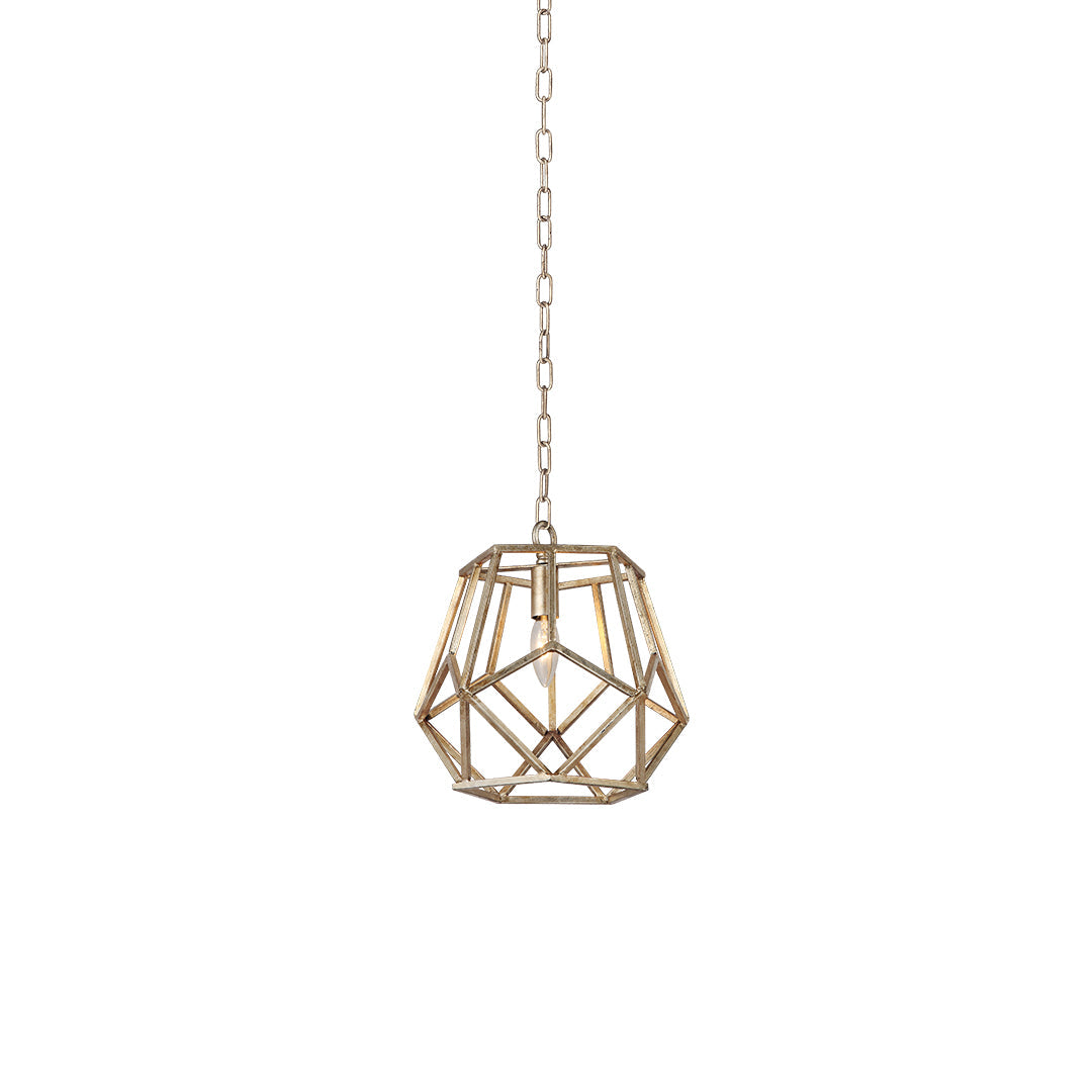 Modern Gold Geometric Hanging Pendant Light for Kitchen or Dining Room