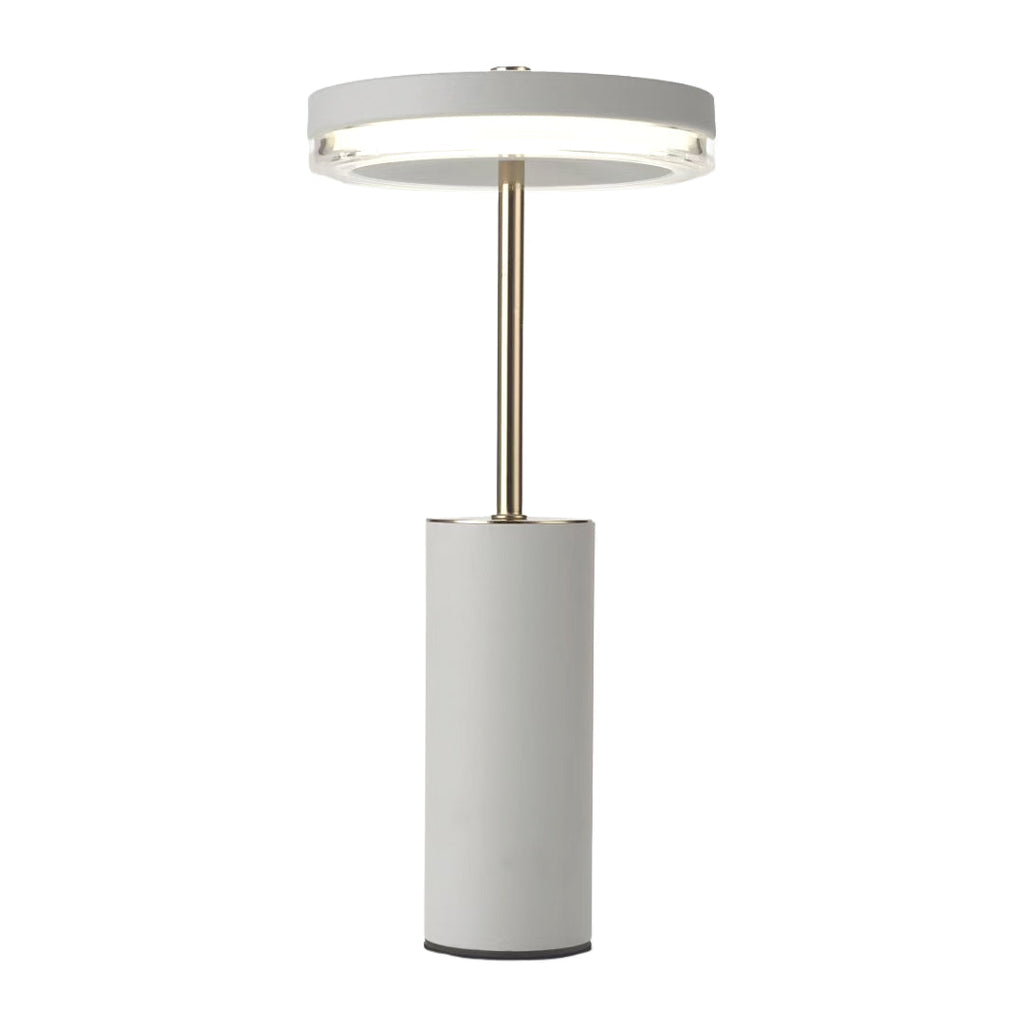 Sophisticated European-Style Metal Cylinder Table Lamp for Living Room