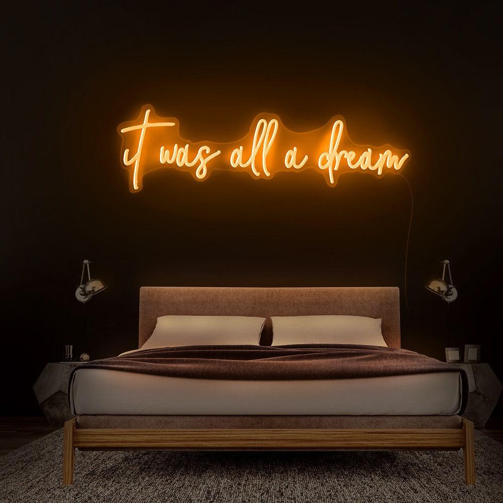 Dreamy Colorful LED Neon Sign - Stylish Wall Décor for Bedroom