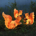 Elegant Resin Squirrel LED Garden Light - Waterproof Outdoor Decor