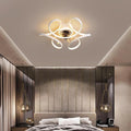 Modern 3-Blade Black Ceiling Fan with LED Light for Living Room/Bedroom