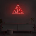 Modern Pink Acrylic 'Kiss' LED Neon Wall Sign for Bedroom Decor