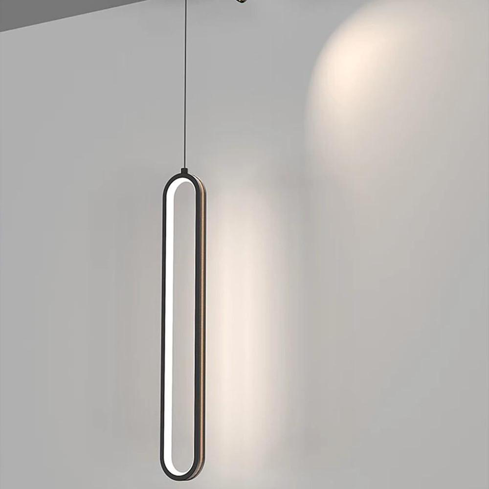 Sleek Black Metal Acrylic Pendant Light Shade for Kitchen Island Decor