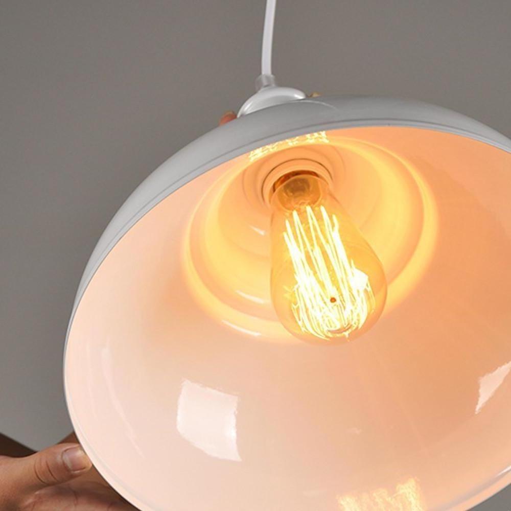 Rustic Industrial Black Metal LED Globe Pendant Light for Home Office