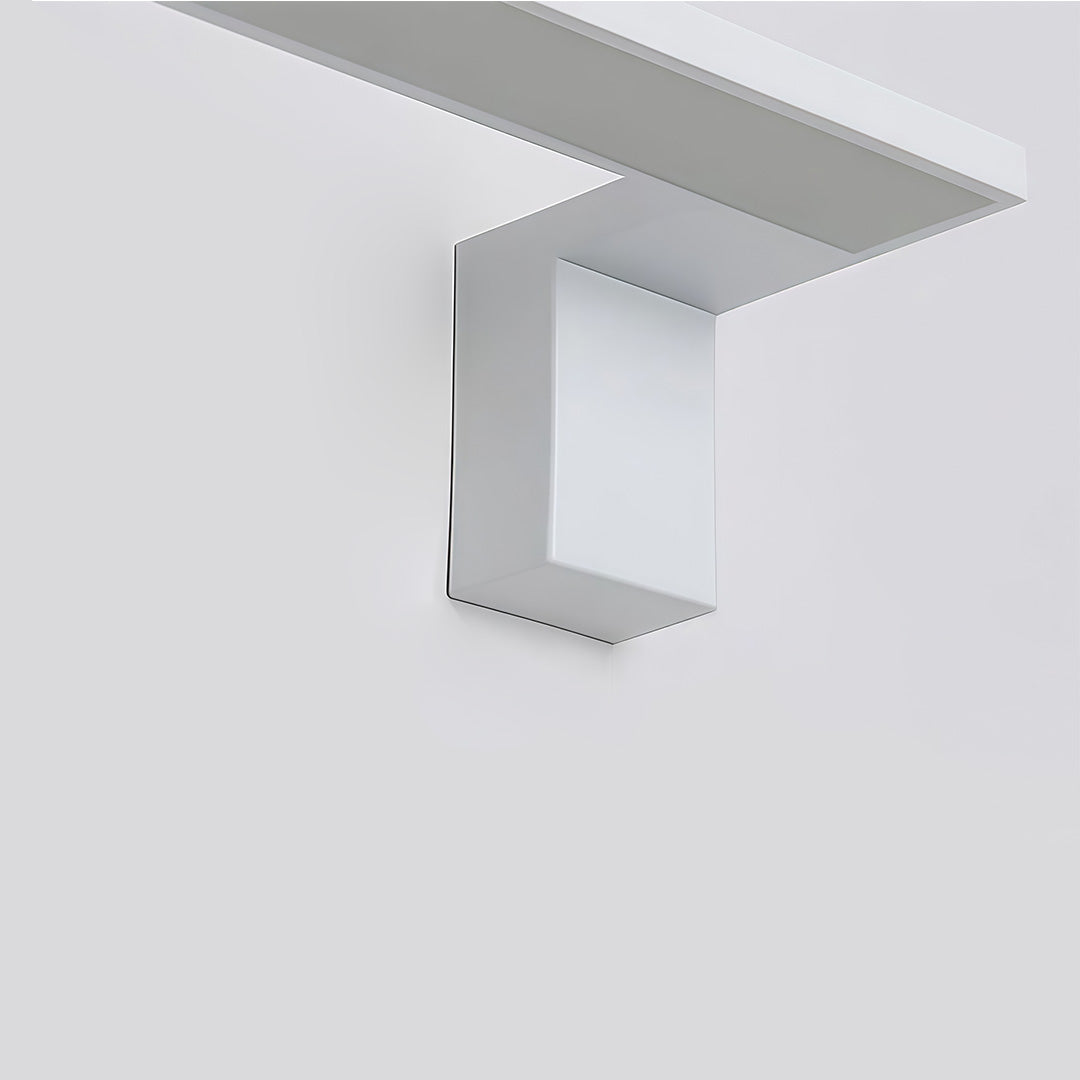 Contemporary Black Metal L-Shaped LED Wall Light for Living Room Decor