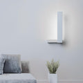 Contemporary Black Metal L-Shaped LED Wall Light for Living Room Decor