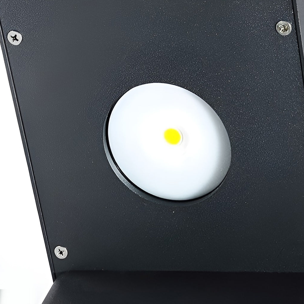Modern Black L-Shaped Outdoor Metal Landscape Path Light for Gardens