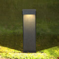 Modern Black L-Shaped Metal Landscape Path Light for Outdoor Use