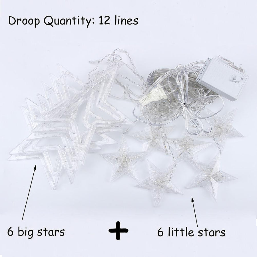 8.2 ft Acrylic Star LED Fairy String Lights for Christmas Wedding Decor