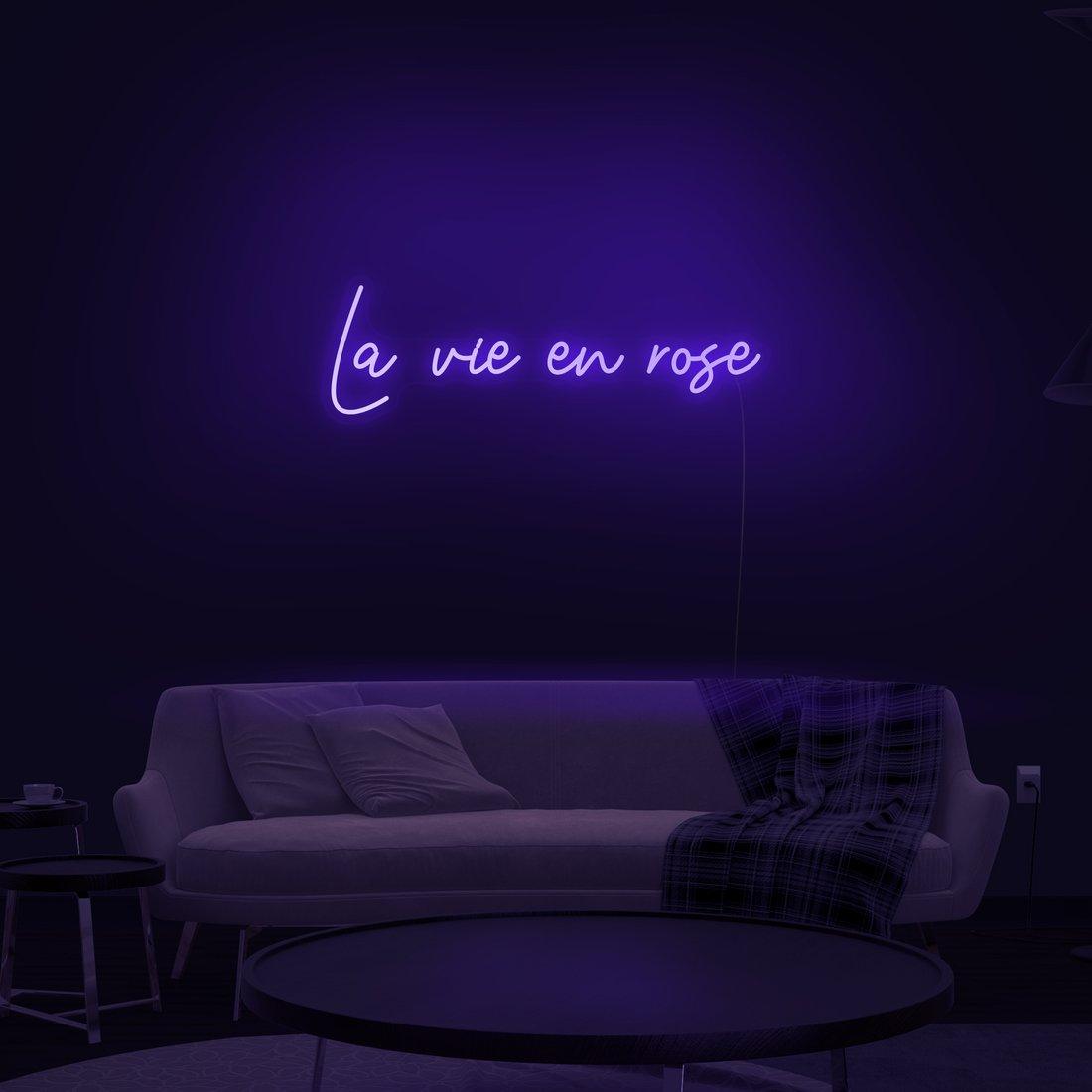 Pink Vintage LED Neon Wall Sign for Bedroom Decor and Home Aesthetics