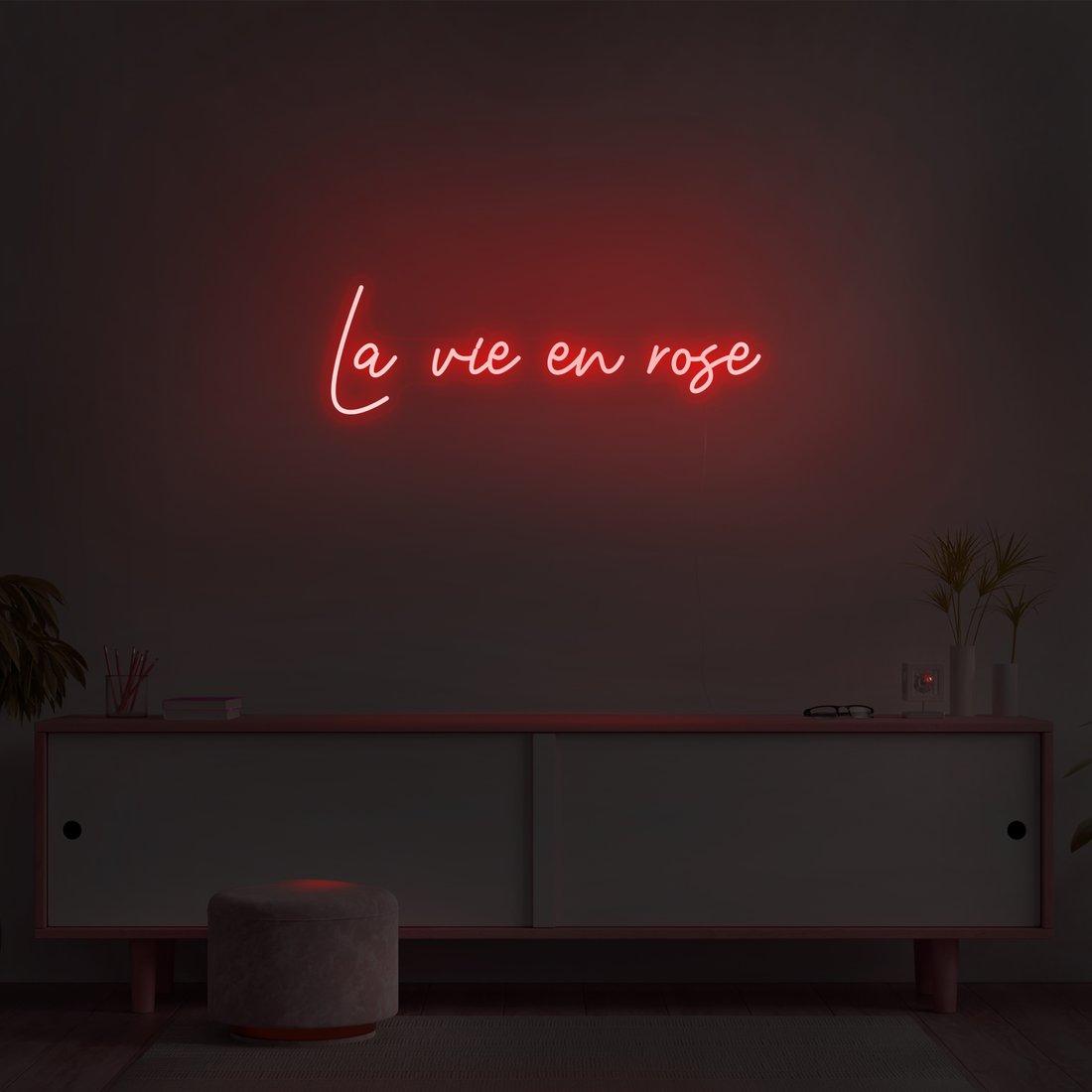Pink Vintage LED Neon Wall Sign for Bedroom Decor and Home Aesthetics